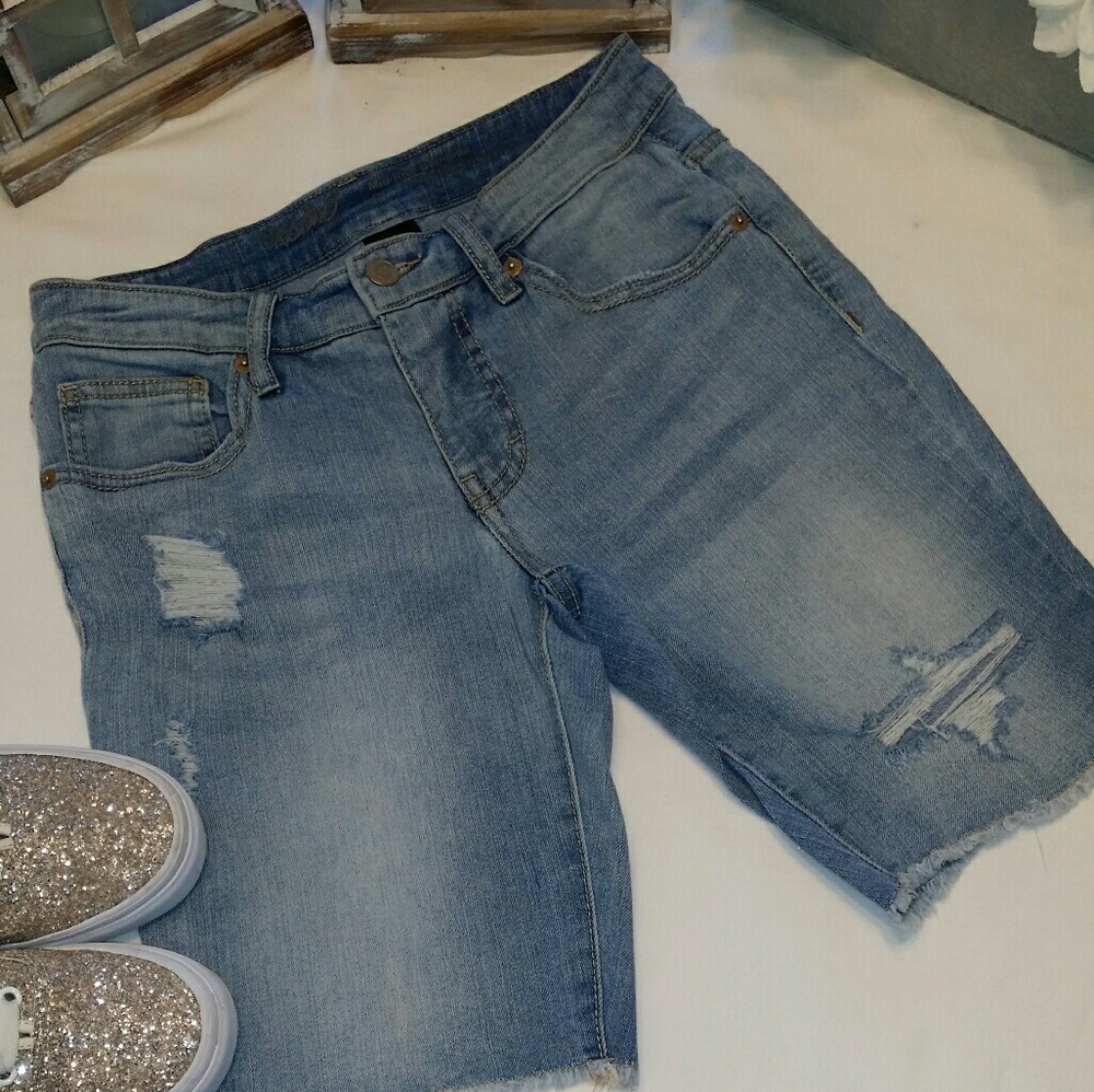 Mossimo Denim Mid-Rise Bermuda